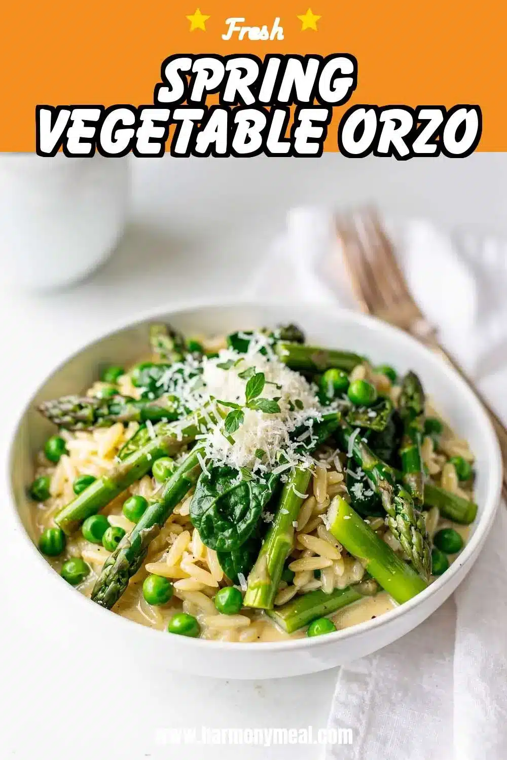 Storage and leftovers for Spring Vegetable Orzo