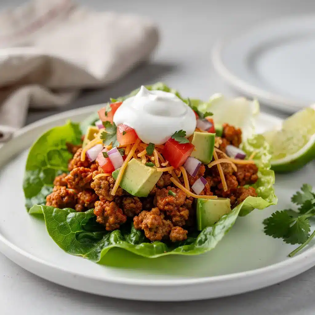 Ingredients for Turkey Taco Lettuce Wraps