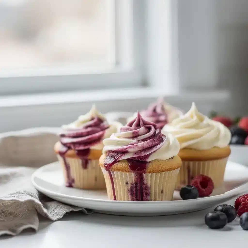 Recipe variations for Vanilla Bean Cupcakes with Berry Swirl