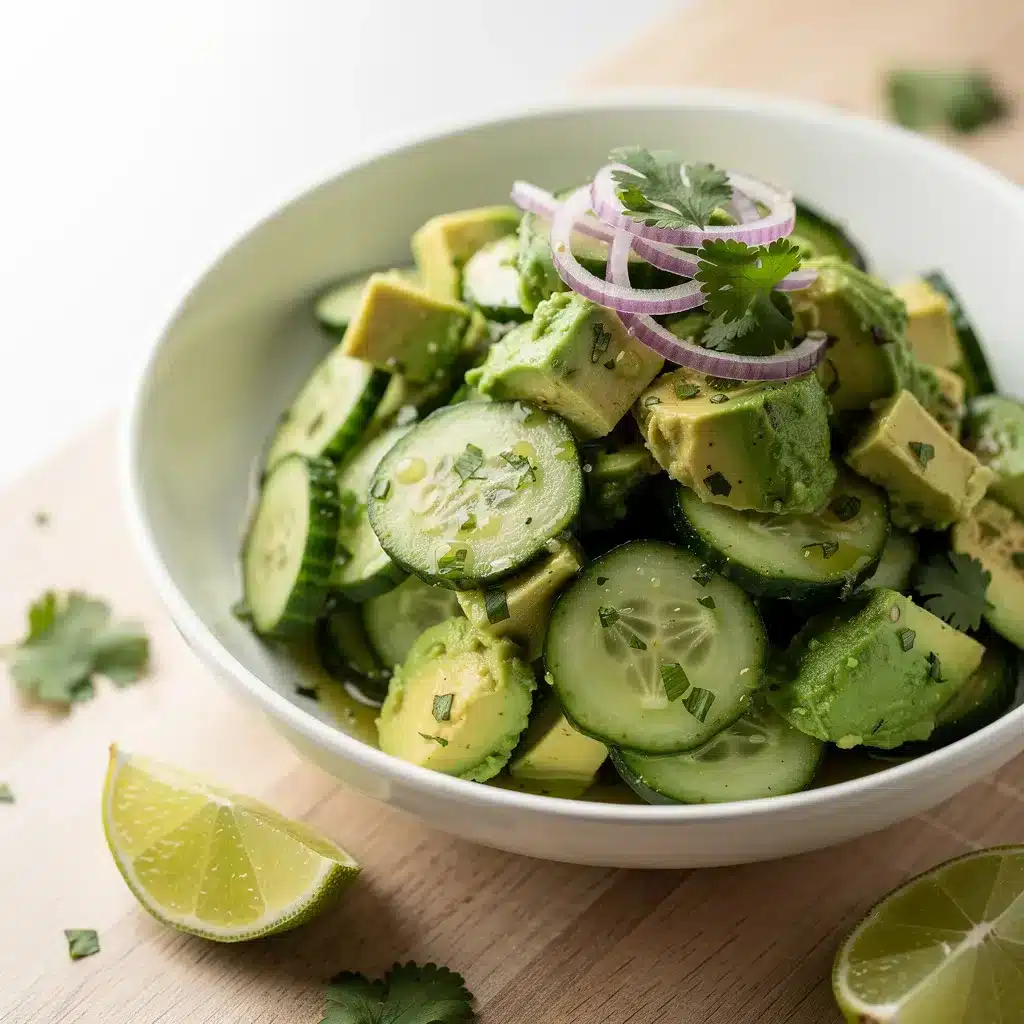 Ingredients for Avocado Cucumber Salad