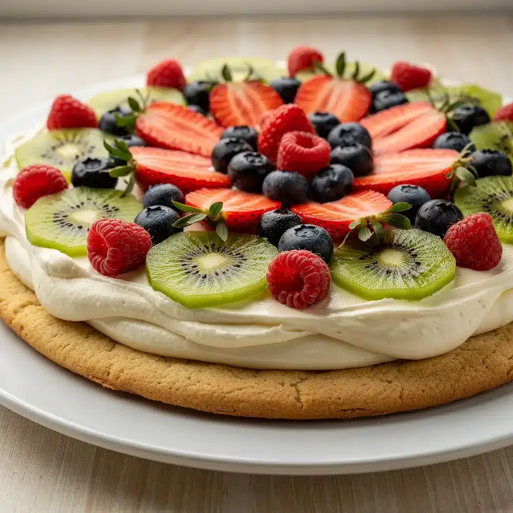 Ingredients for Bakery Style Fruit Pizza Sugar Cookie