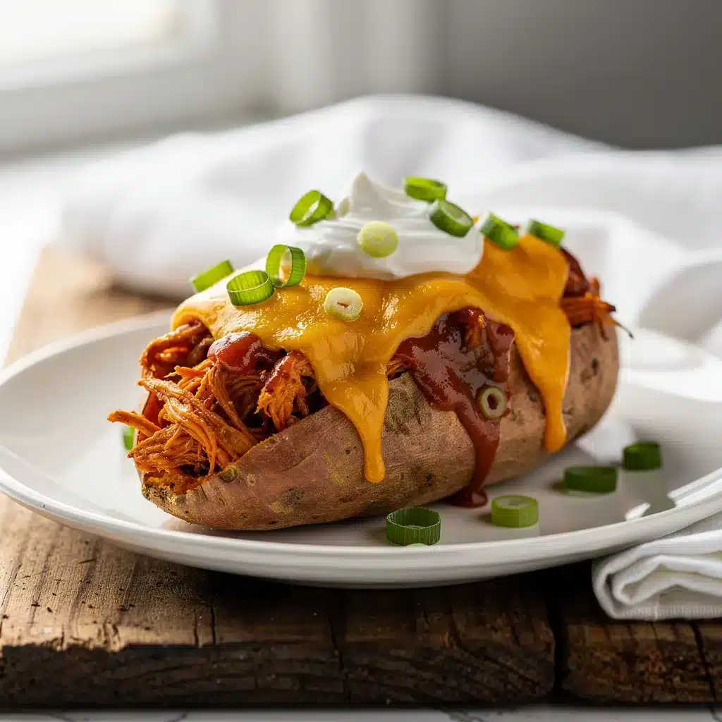 Ingredients for BBQ Chicken Stuffed Sweet Potatoes