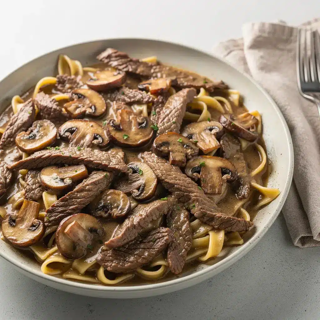 Ingredients for Skillet Beef Stroganoff