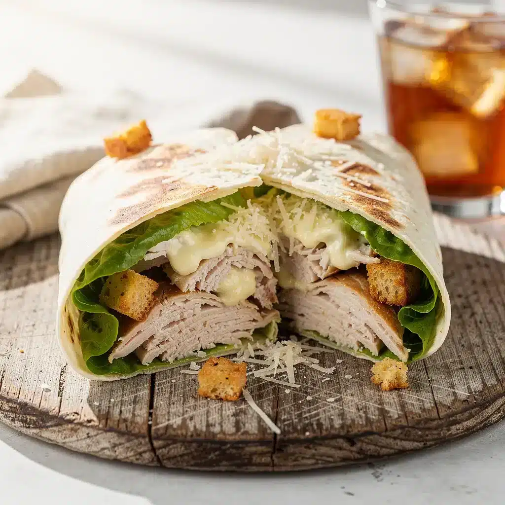 Ingredients for Make Ahead Chicken Caesar Wrap