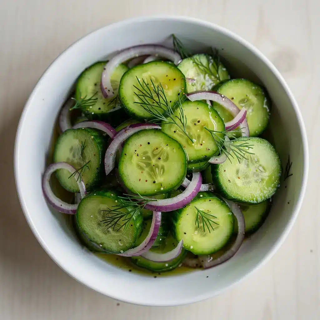 Ingredients for Bright Cucumber Salad