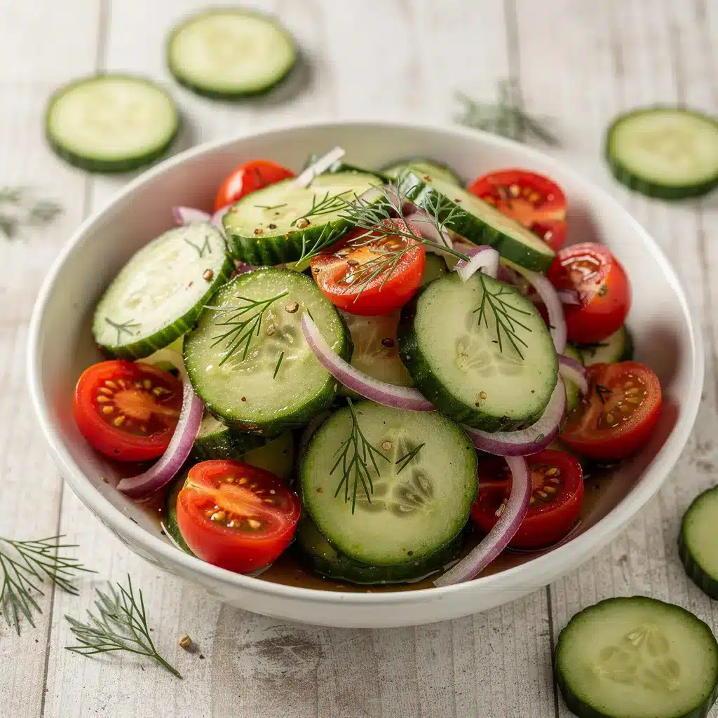 Ingredients for Make Ahead Cucumber Salad