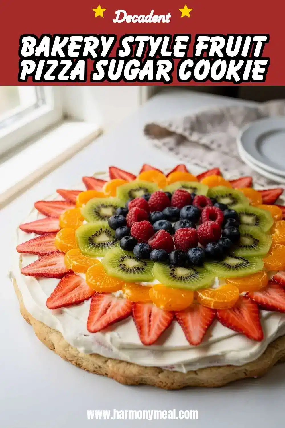 Storage and leftovers for Bakery Style Fruit Pizza Sugar Cookie