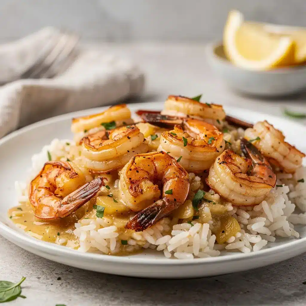 Ingredients for Garlic Butter Shrimp and Rice