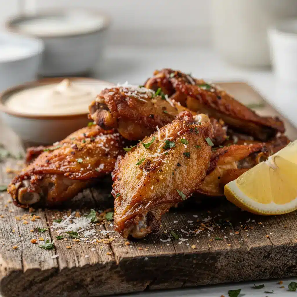 Ingredients for Garlic Parmesan Chicken Wings