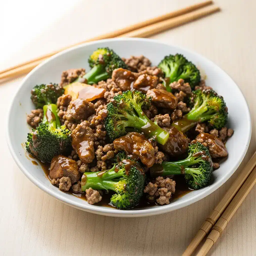 Ingredients for Ground Beef and Broccoli Stir Fry