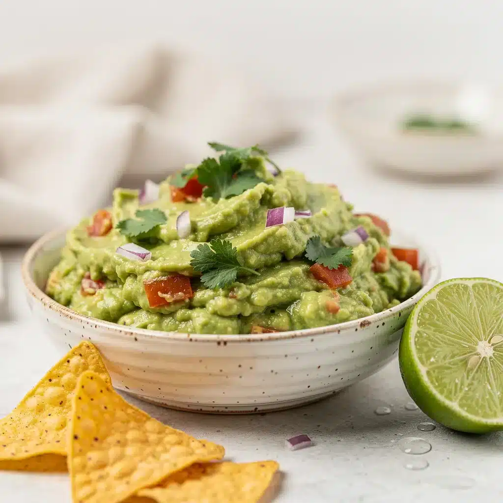 Ingredients for Guacamole with Fresh Lime