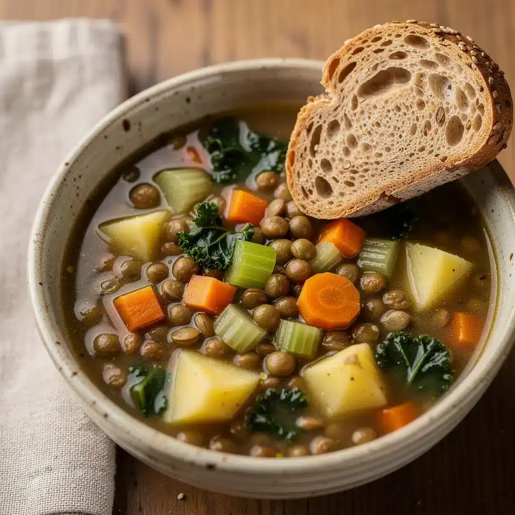 Ingredients for Hearty Lentil Vegetable Soup