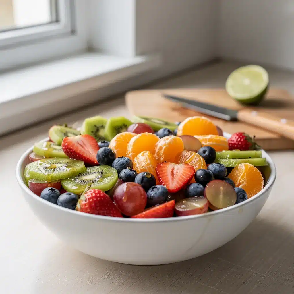 Ingredients for Honey Lime Fruit Salad