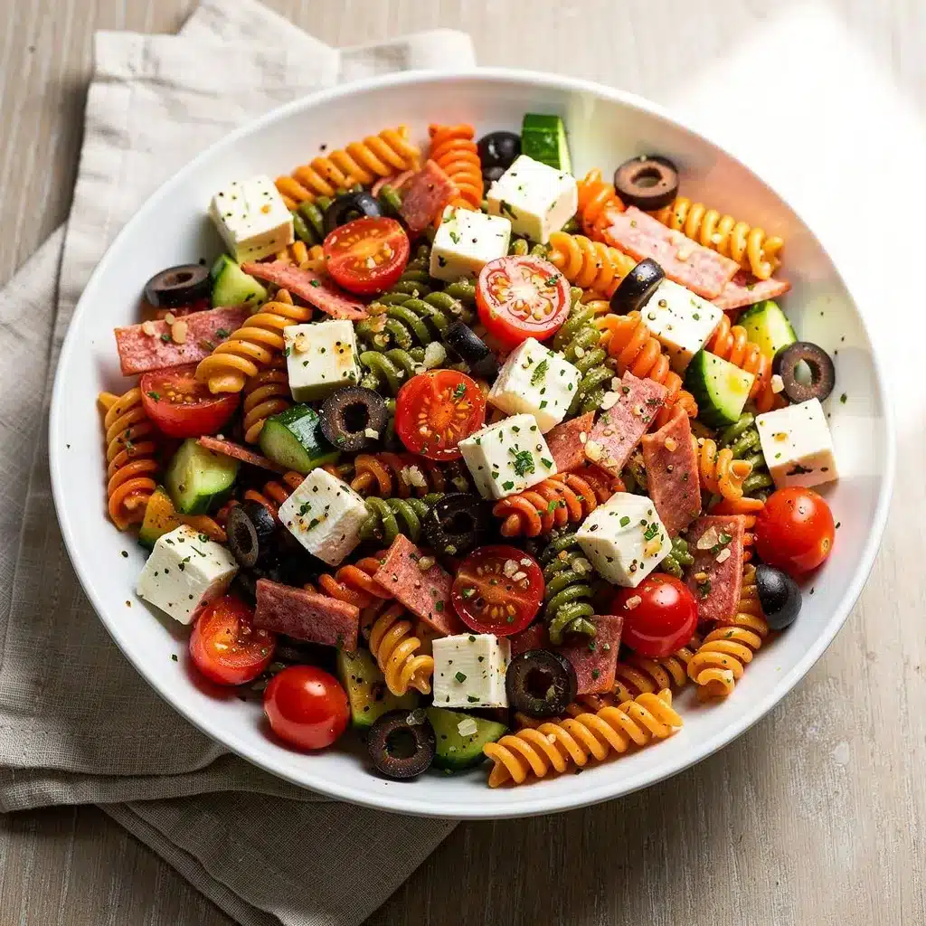 Ingredients for Make Ahead Pasta Salad