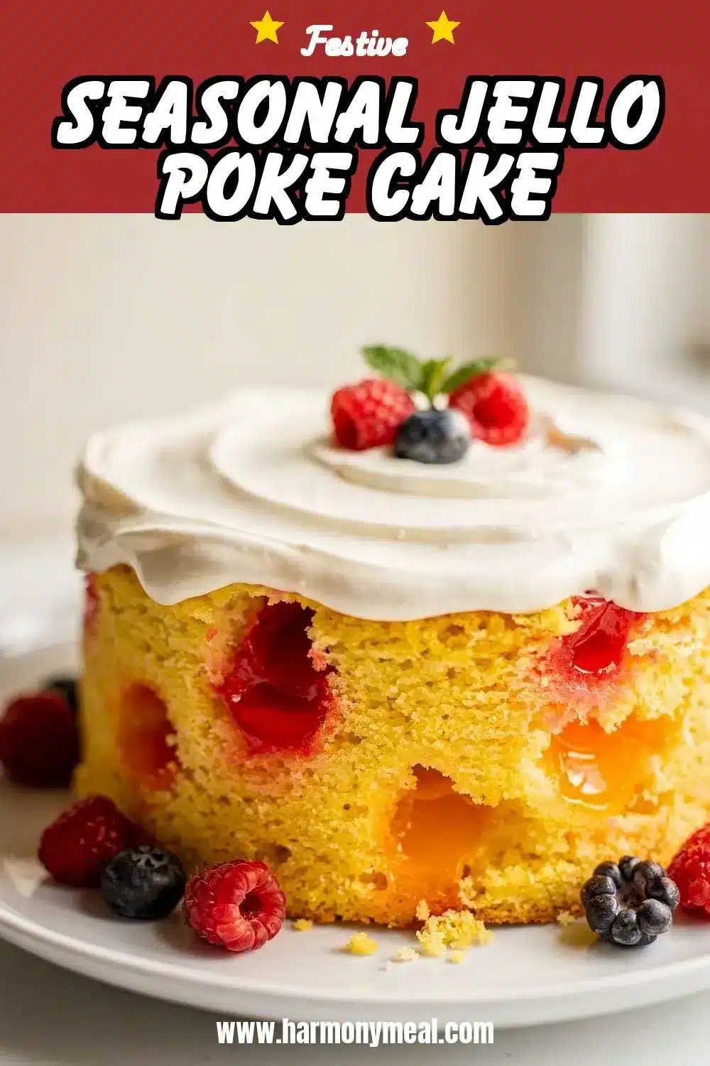 Storage and leftovers for Seasonal Jello Poke Cake