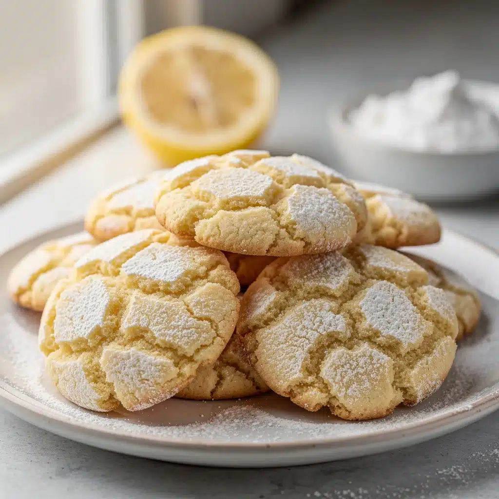 Ingredients for Lemon Crinkle Cookies