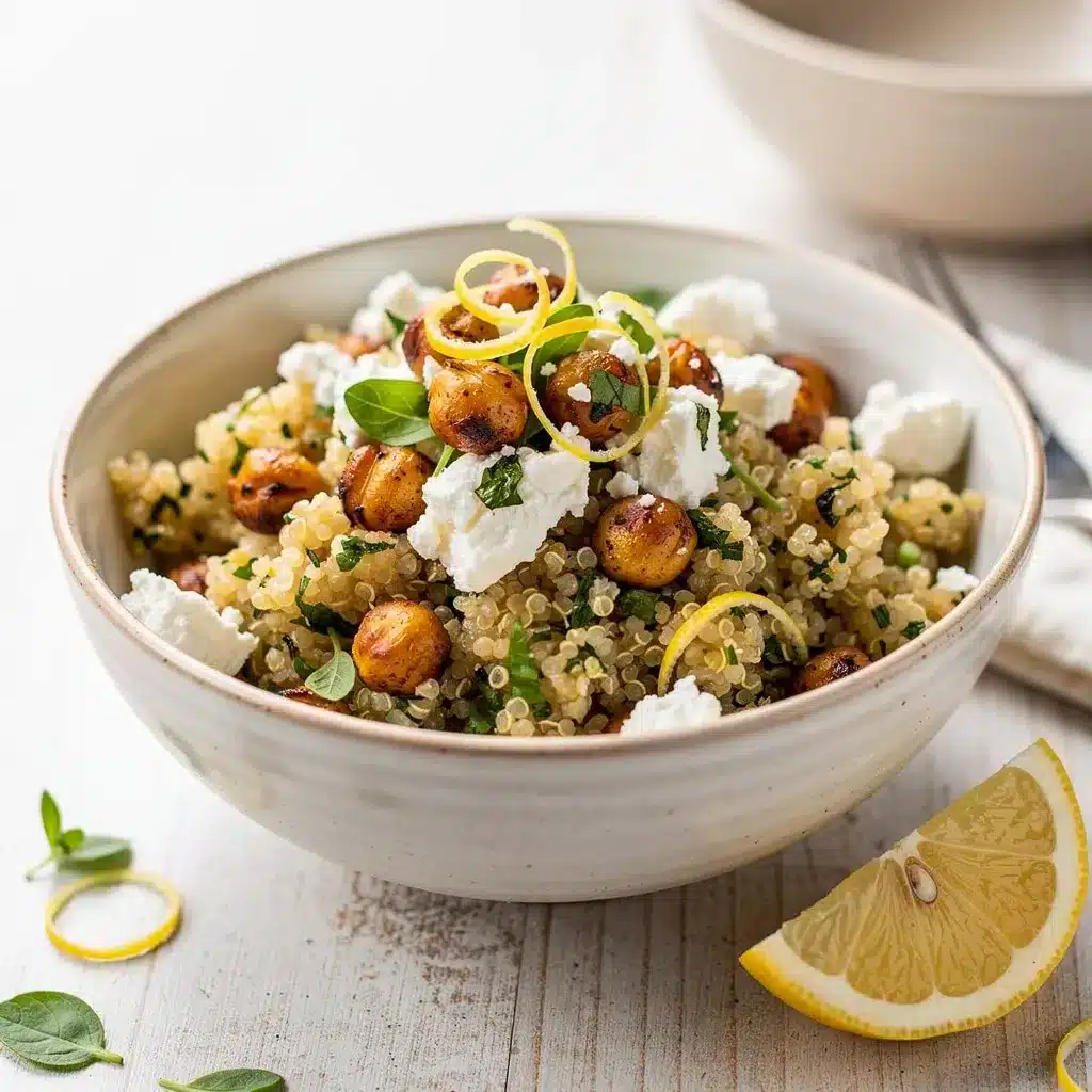 Ingredients for Lemon Herb Quinoa Bowl