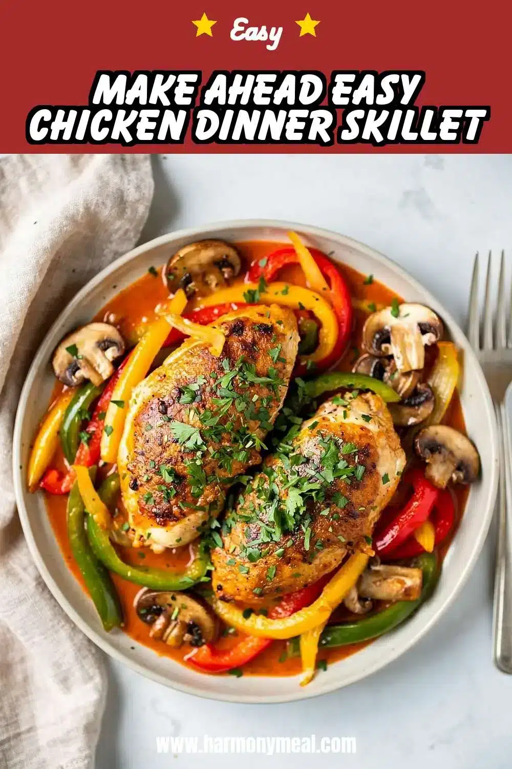 Storage and leftovers for Make Ahead Easy Chicken Dinner Skillet