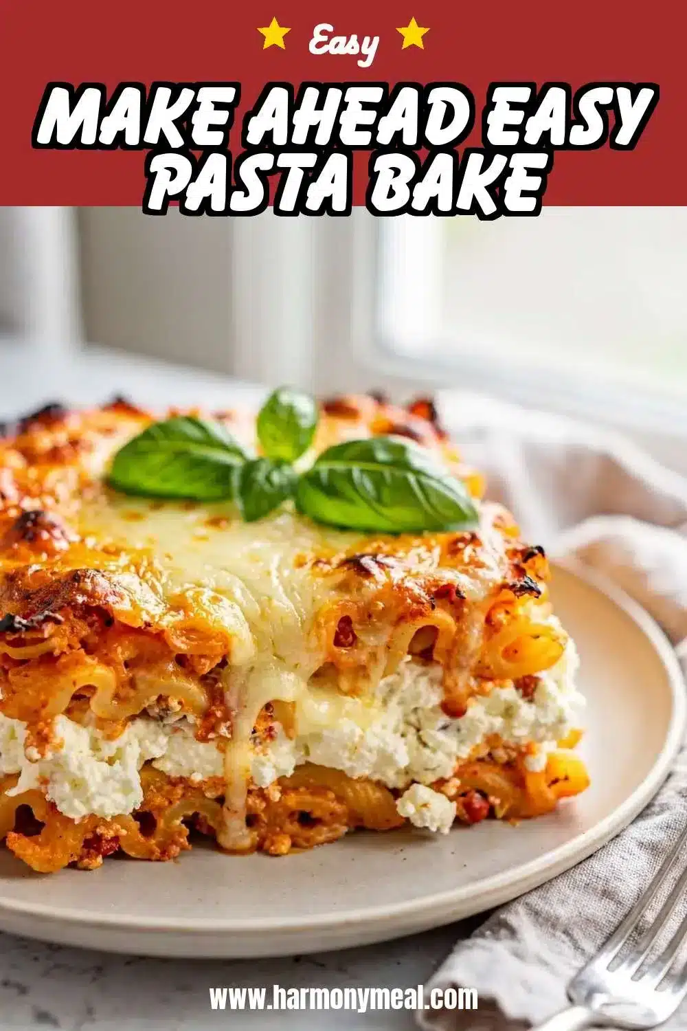 Storage and leftovers for Make Ahead Easy Pasta Bake