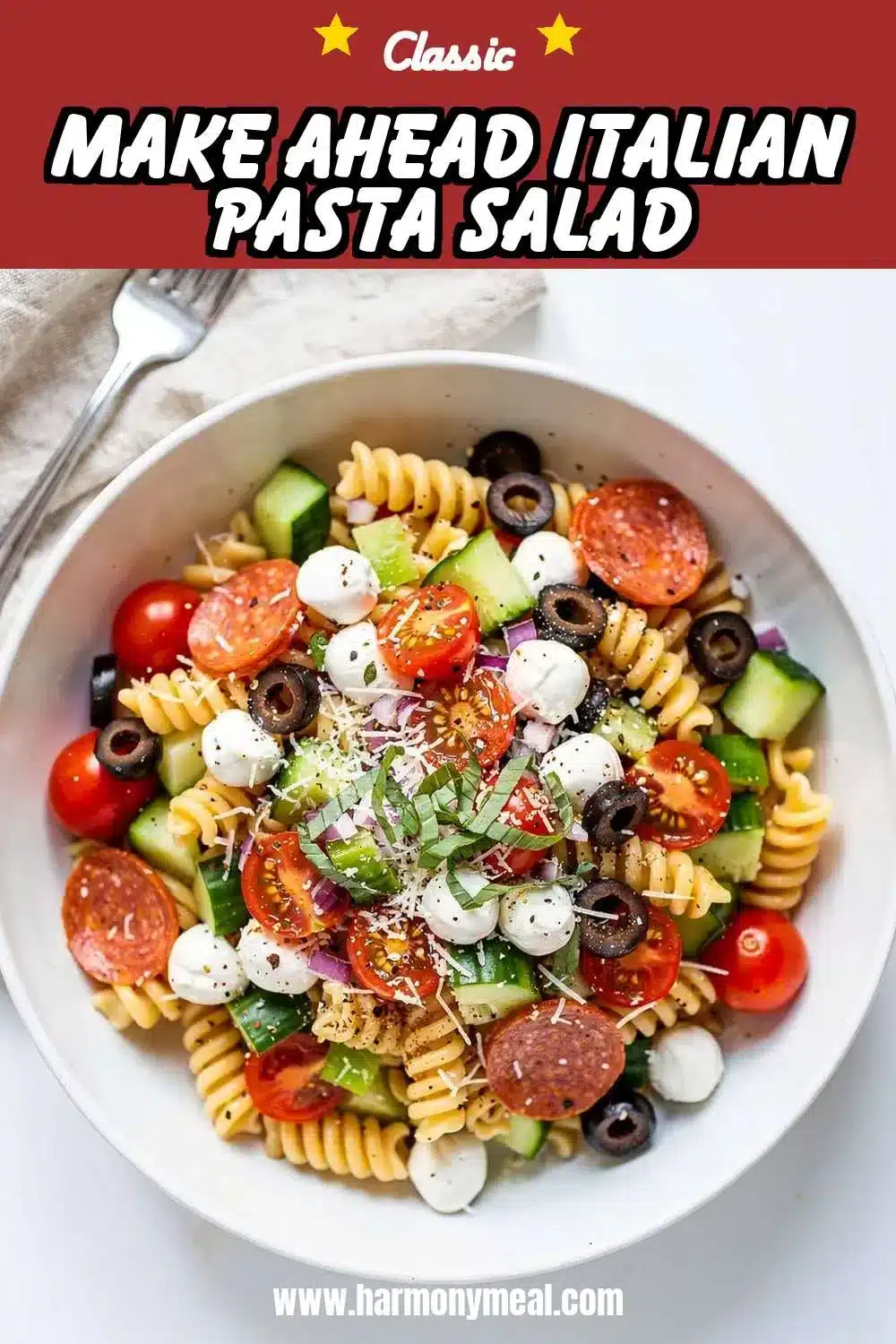 Storage and leftovers for Make Ahead Italian Pasta Salad