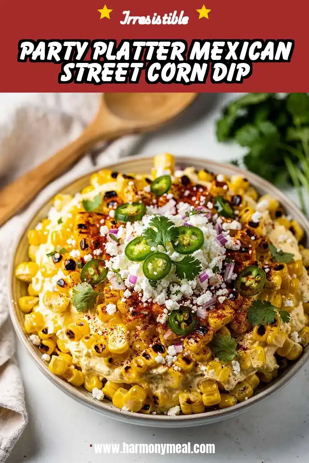 Storage and leftovers for Party Platter Mexican Street Corn Dip