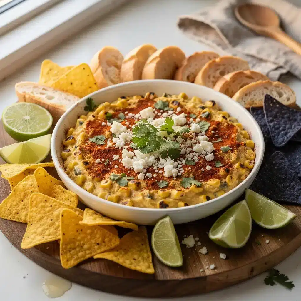 Ingredients for Party Platter Mexican Street Corn Dip