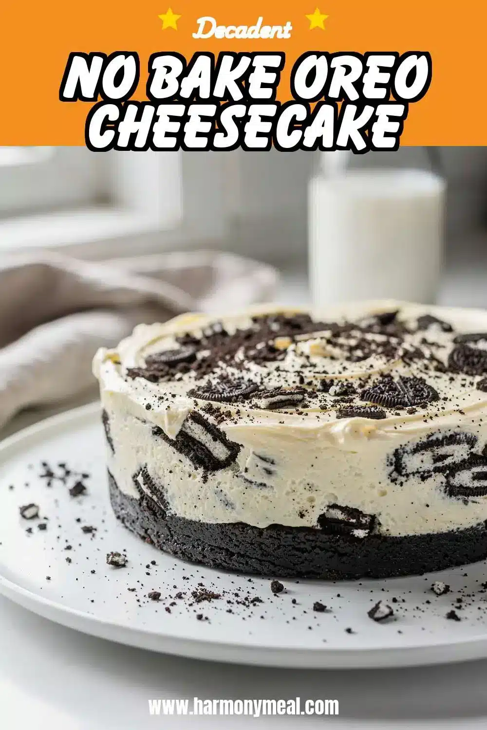 Storage and leftovers for No Bake Oreo Cheesecake