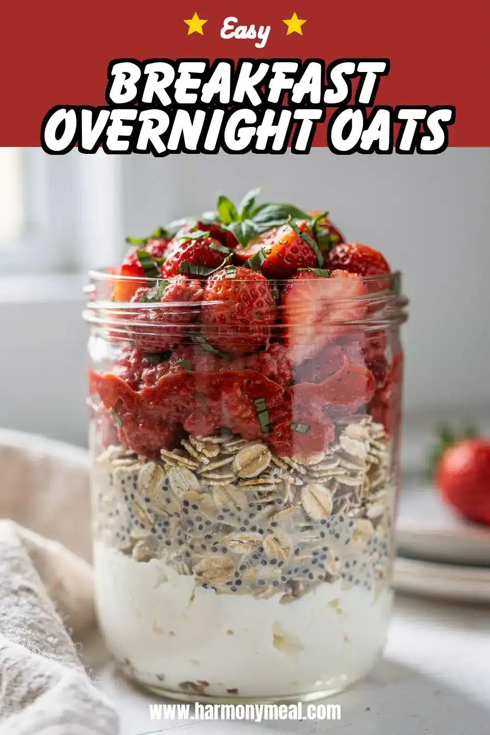 Storage and leftovers for Breakfast Overnight Oats