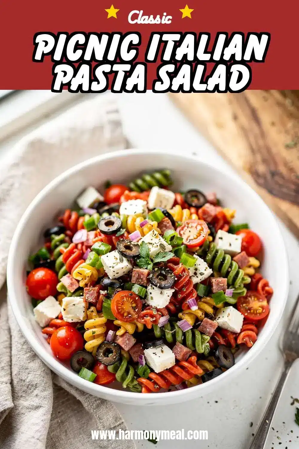 Storage and leftovers for Picnic Italian Pasta Salad