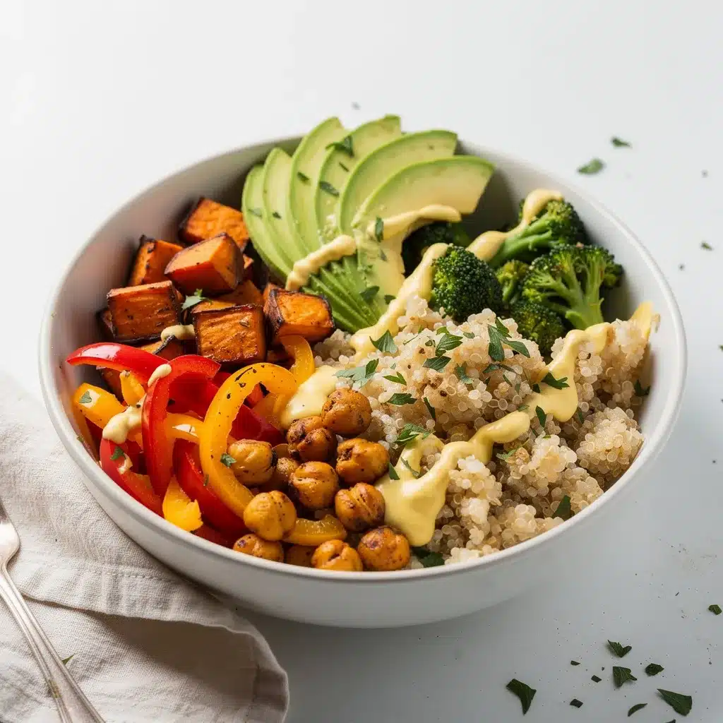 Ingredients for Roasted Veggie Grain Bowl