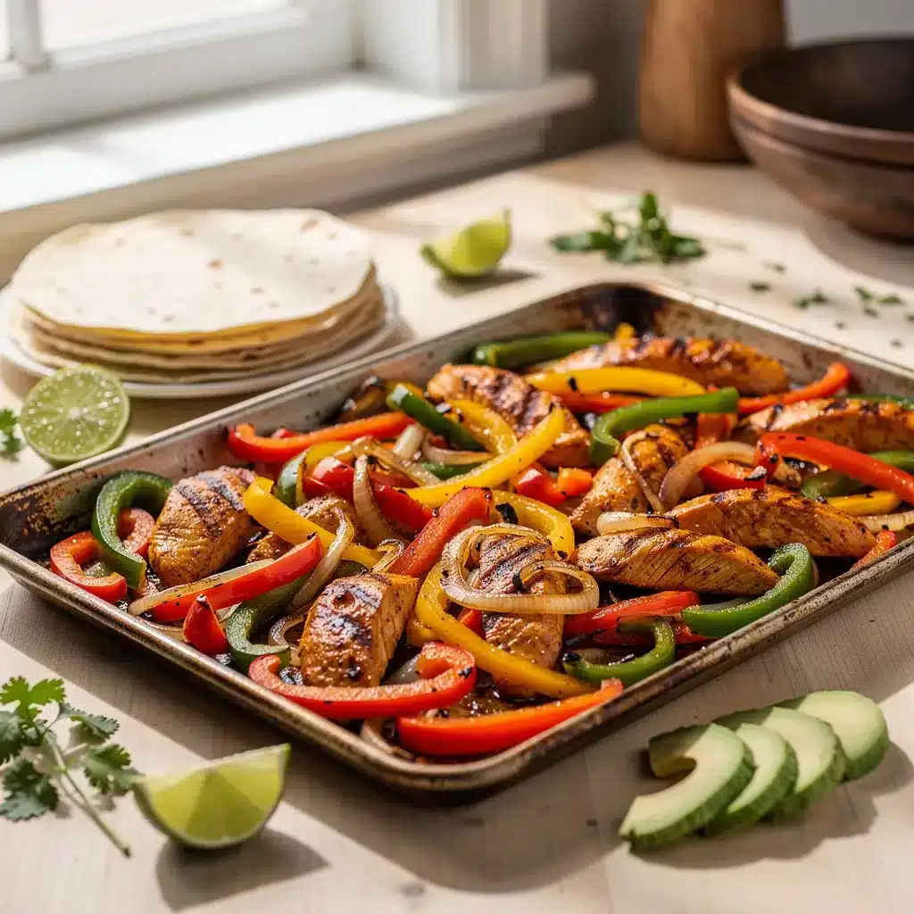 Ingredients for Make Ahead Sheet Pan Chicken Fajitas