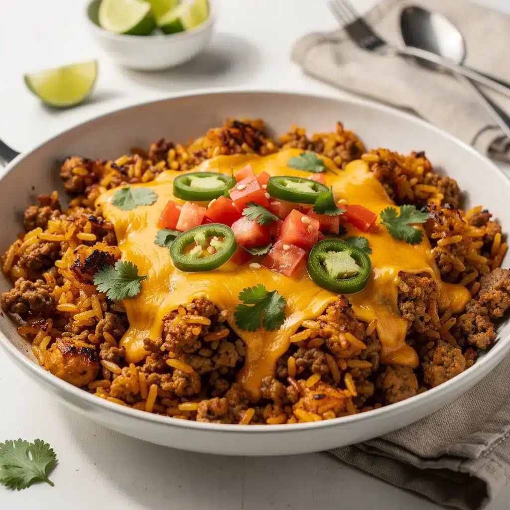 Ingredients for Skillet Turkey Taco Rice