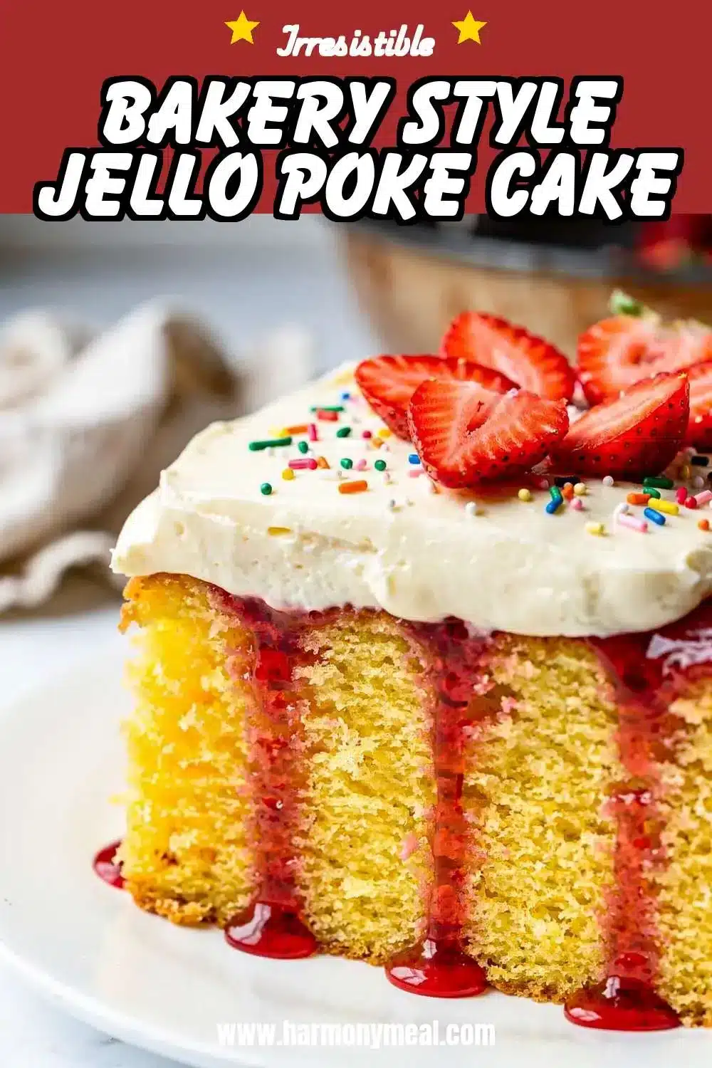 Storage and leftovers for Bakery Style Jello Poke Cake