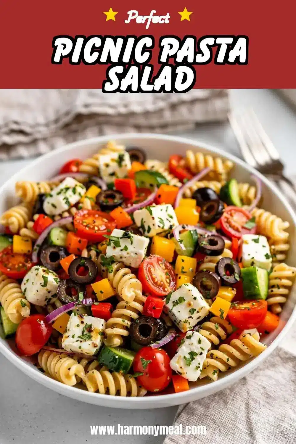 Storage and leftovers for Picnic Pasta Salad