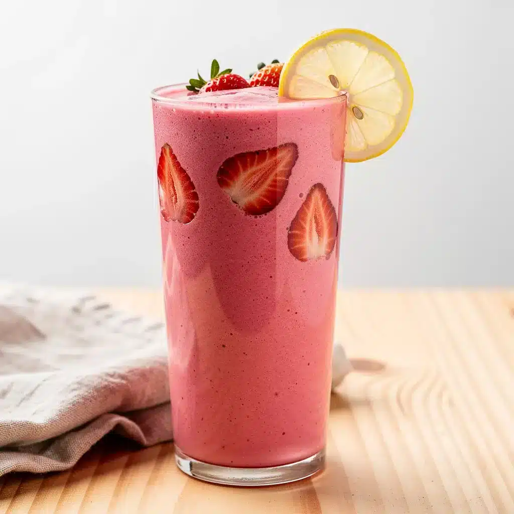 Ingredients for Sunny Strawberry Lemonade Smoothie