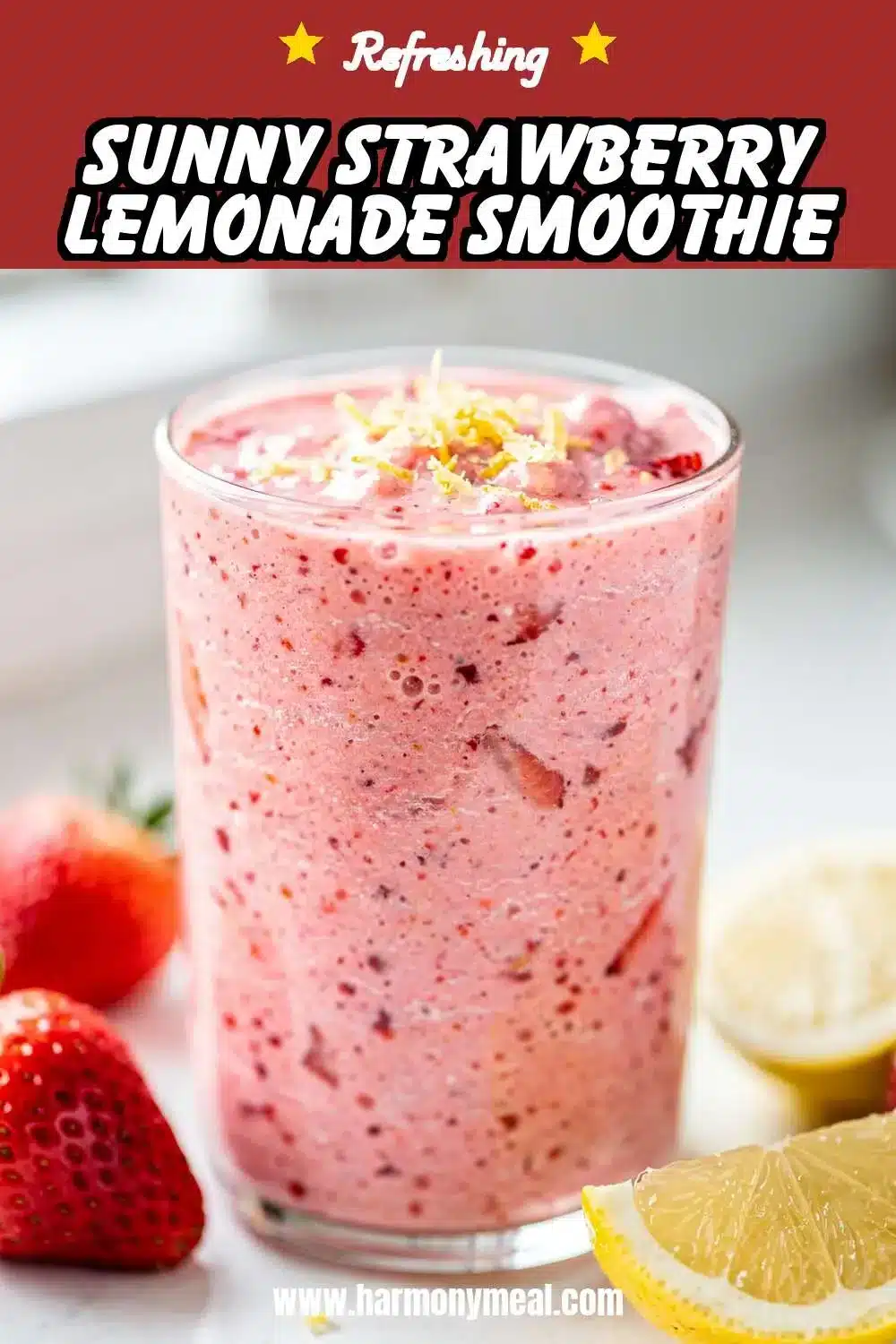 Storage and leftovers for Sunny Strawberry Lemonade Smoothie