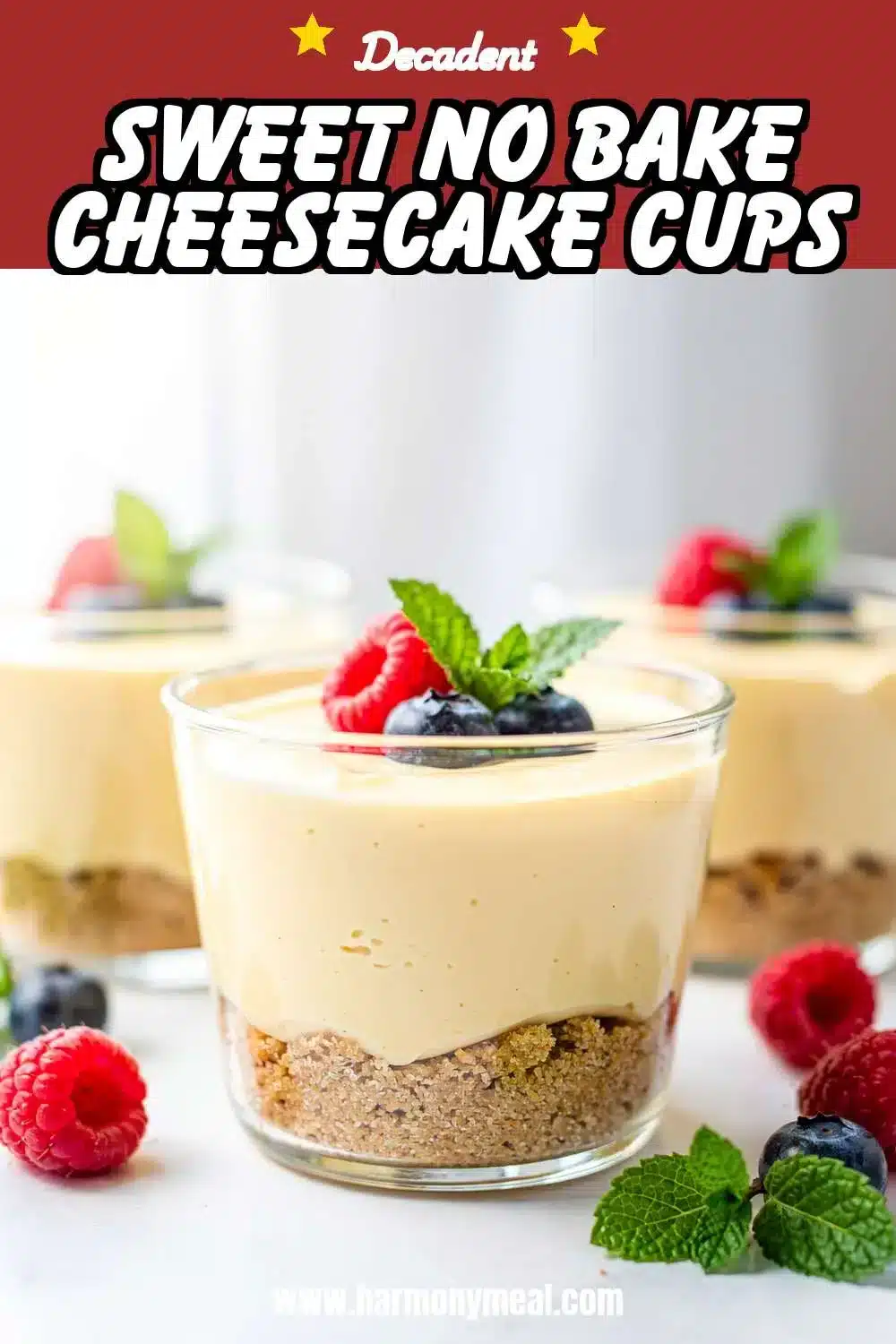 Storage and leftovers for Sweet No Bake Cheesecake Cups