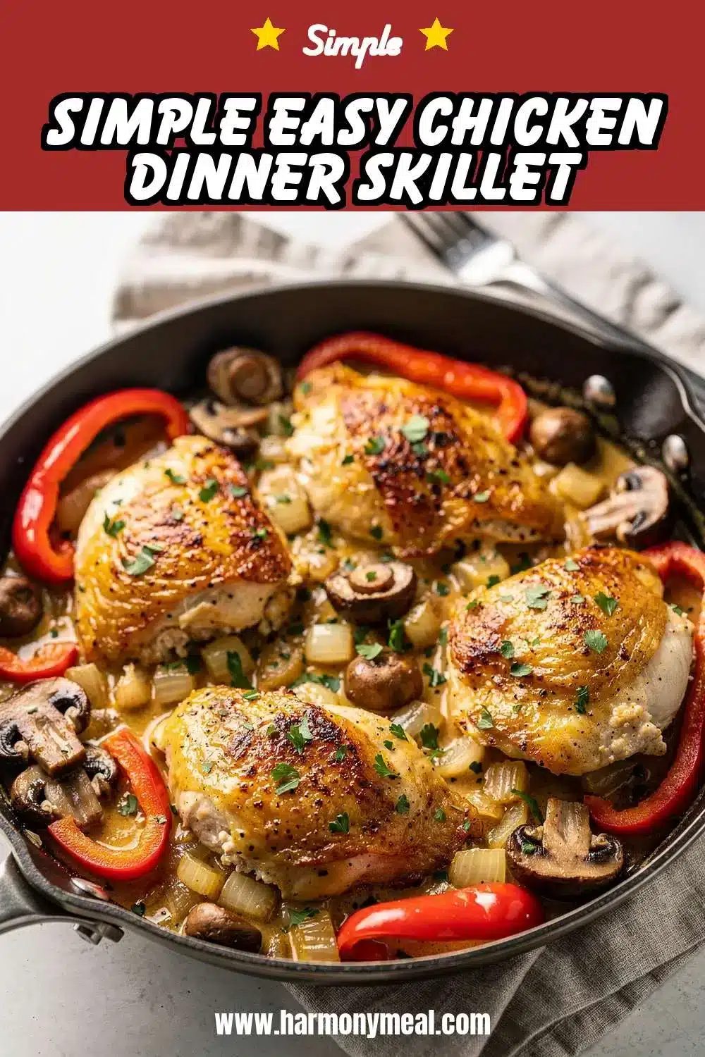 Storage and leftovers for Simple Easy Chicken Dinner Skillet