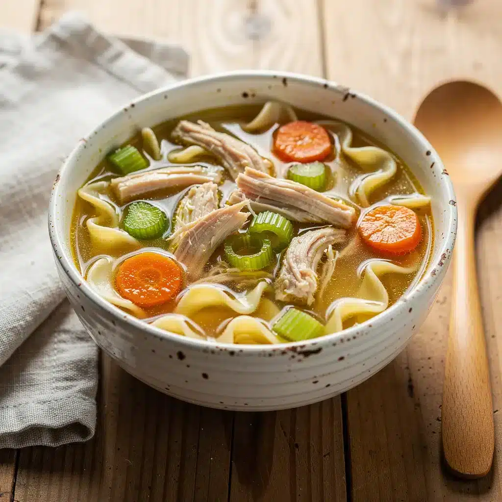 Ingredients for Comfort Cozy Chicken Noodle Soup