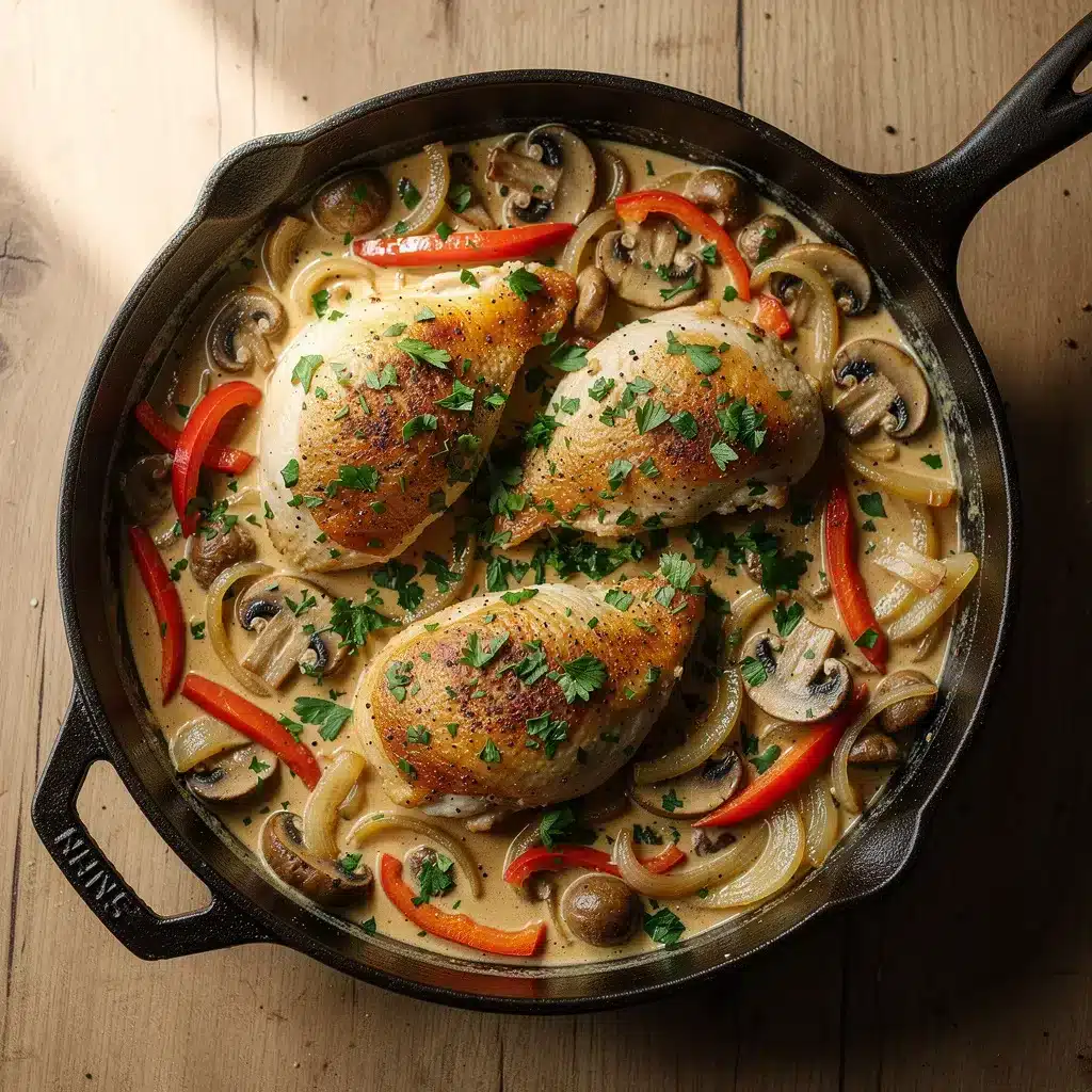 Ingredients for Simple Easy Chicken Dinner Skillet