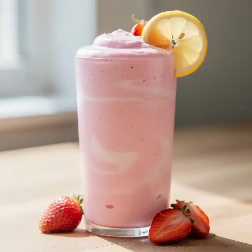 Ingredients for Creamy Strawberry Lemonade Smoothie