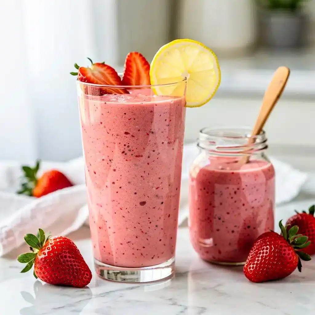 Ingredients for Make Ahead Strawberry Lemonade Smoothie