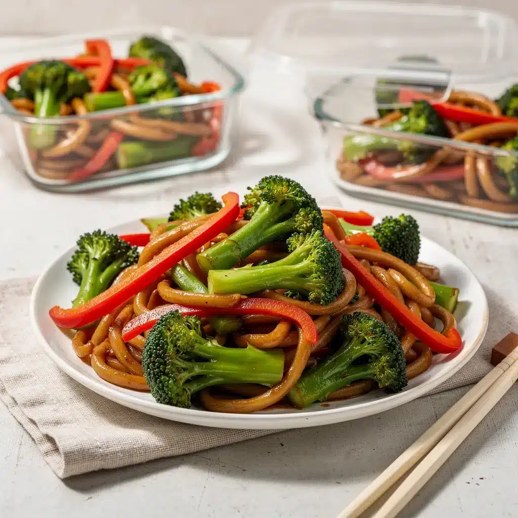 Ingredients for Meal Prep Udon Stir Fry