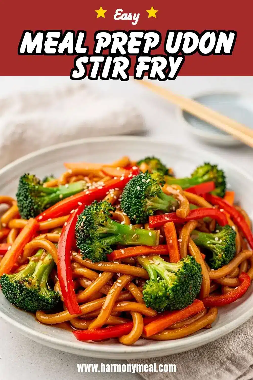 Storage and leftovers for Meal Prep Udon Stir Fry