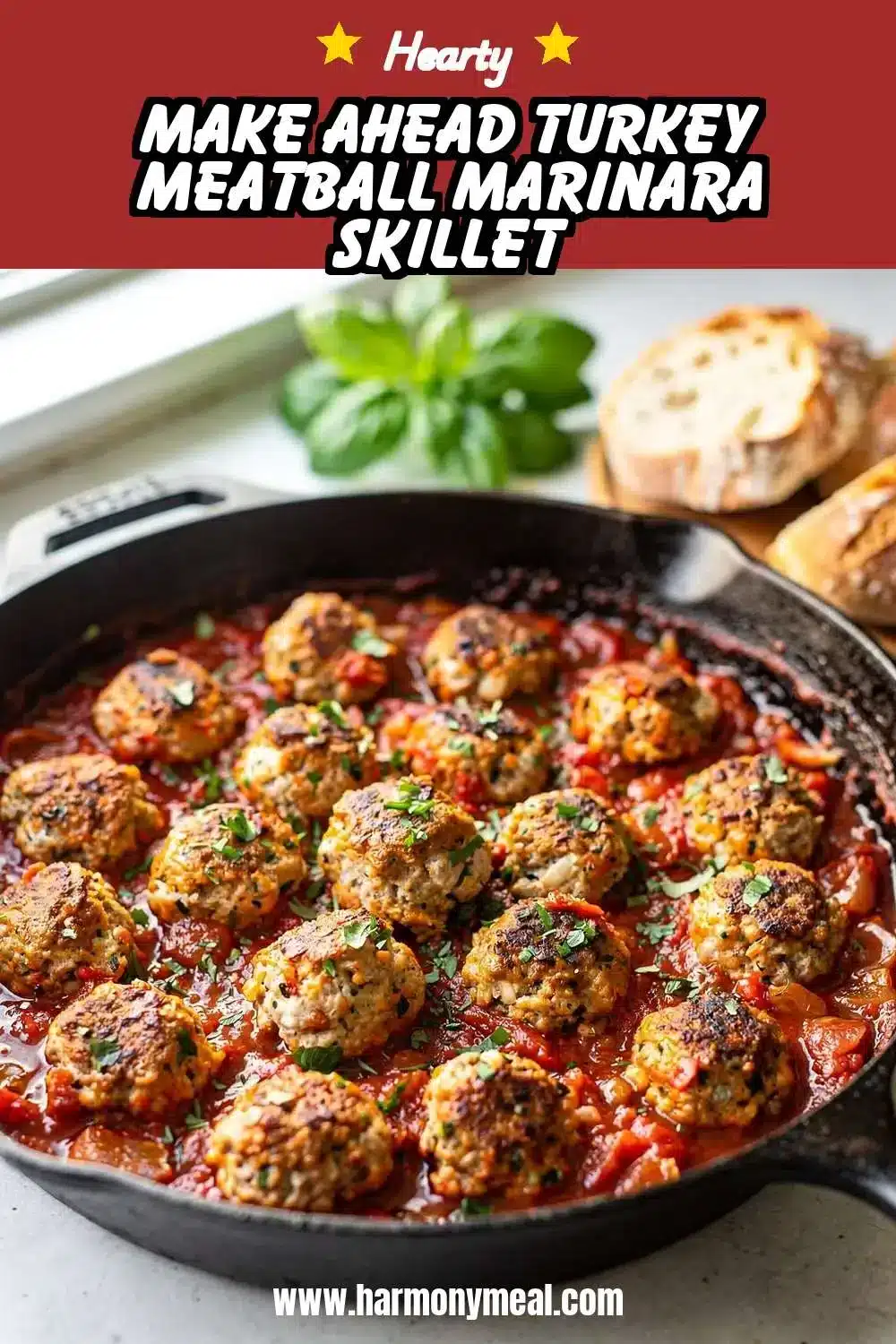 Storage and leftovers for Make Ahead Turkey Meatball Marinara Skillet