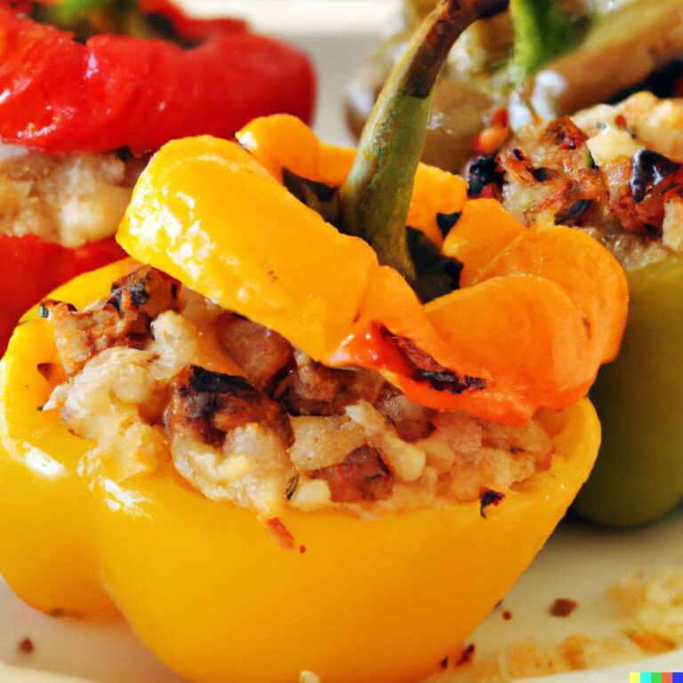 Roasted Stuffed Bell Peppers - Harmony Meal - Ensure Harmony At Mealtime