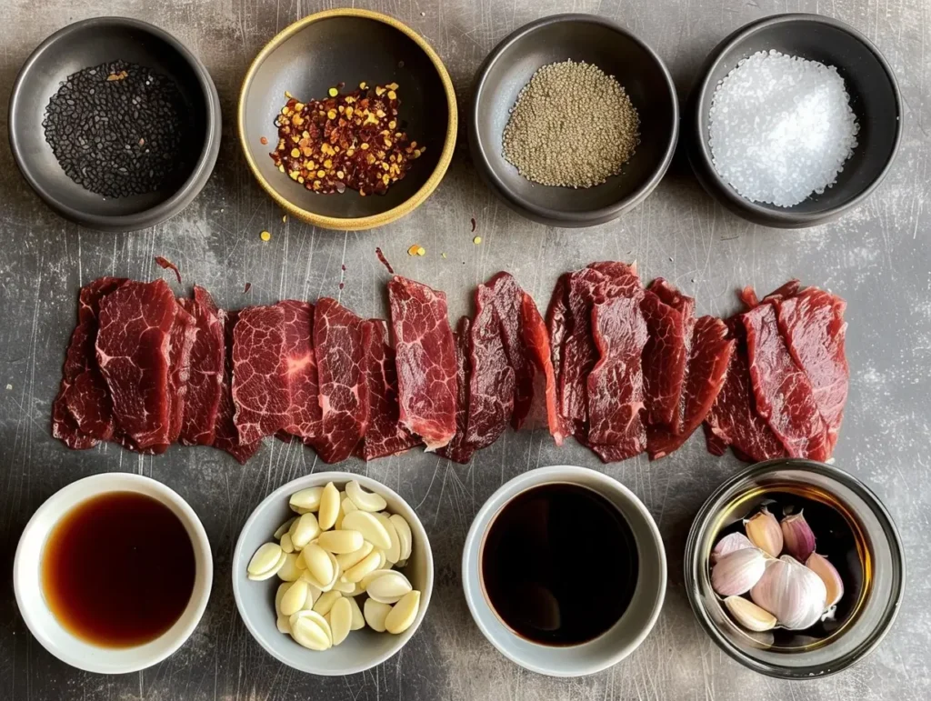 Air Fryer Beef Jerky Ingredients