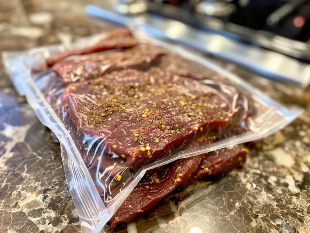 Marinating Beef