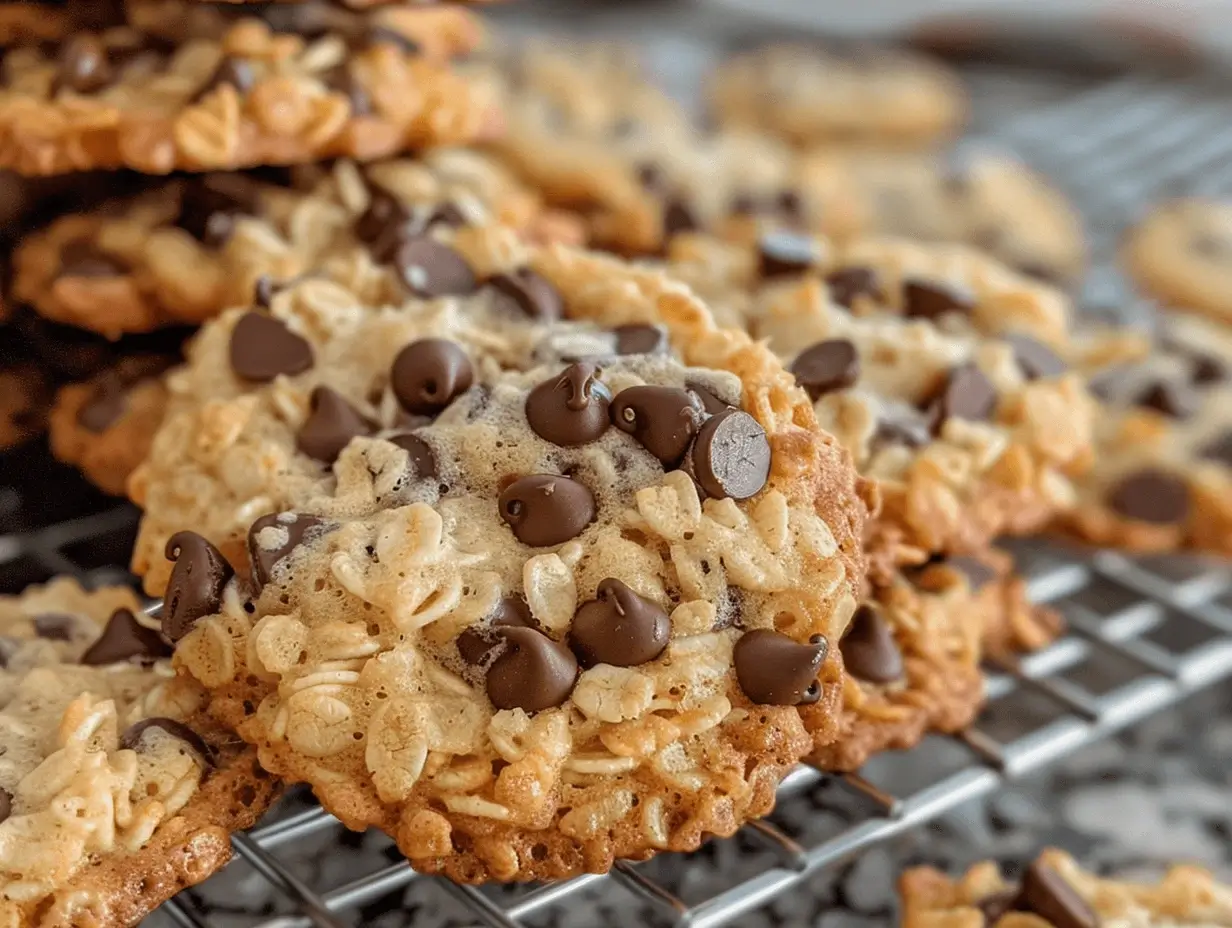 Rice Krispie Chocolate Chip Cookies – Crunchy and chewy treat