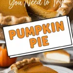 Classic homemade pumpkin pie with flaky crust and cinnamon spice topping